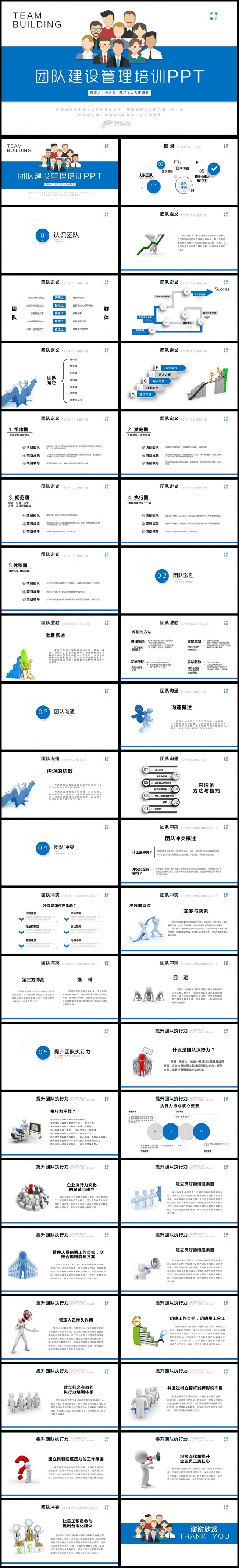 入职培训团队建设团队管理培训课件通用ppt动态模板