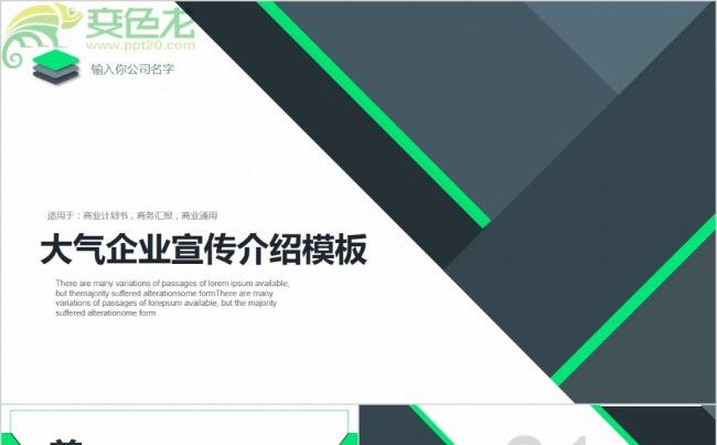 简约简介总结计划商务通用ppt模板缩略图