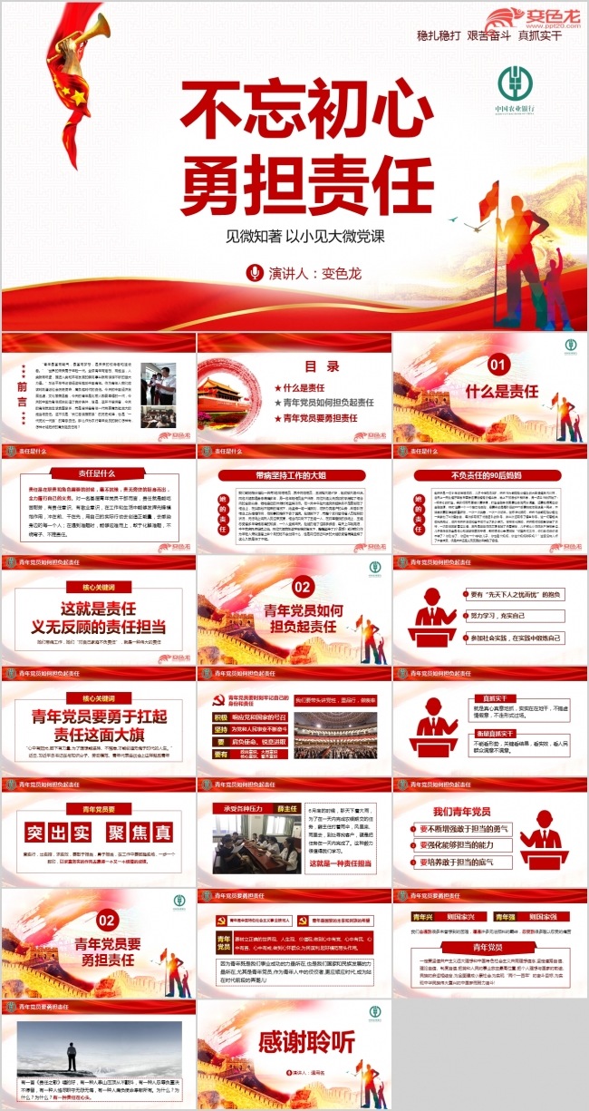 以小见大不忘初心勇担责任专题学习ppt课件