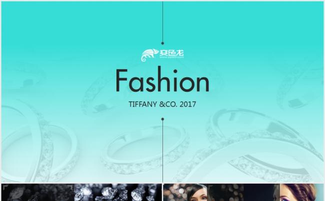 唯美艺术蒂芙尼Tiffany珠宝婚纱商业计划书ppt缩略图