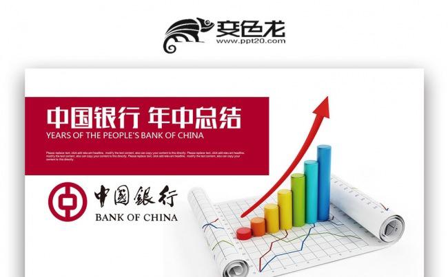 中国银行 年中总结 工作数据分析报告 计划总结PPT缩略图