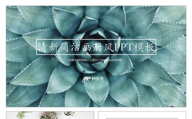 绿色清新植物主题工作计划总结汇报PPT模板缩略图