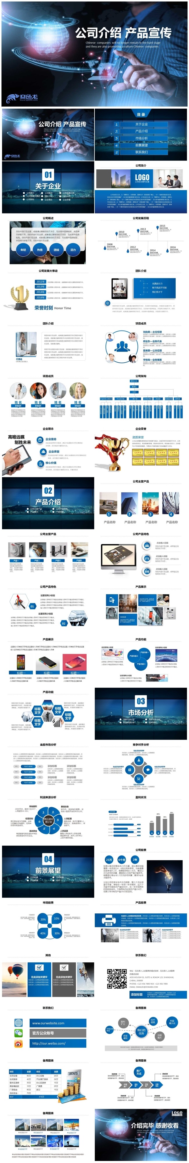 2019公司宣传企业简介PPT模板