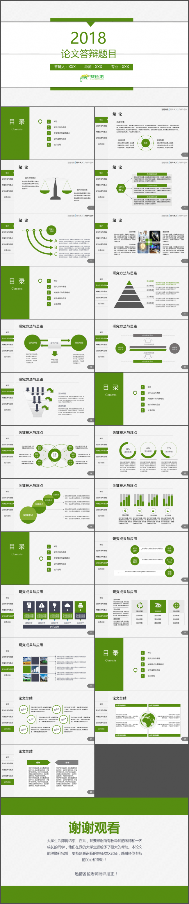 论文答辩/课程分享/汇报总结/课件制作/学术交流