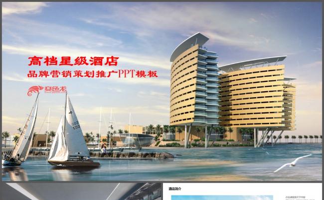 高档星级酒店介绍宣传推广营销商业计划书ppt模板缩略图