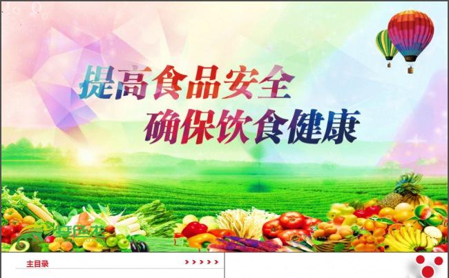 食品安全健康主题PPT缩略图