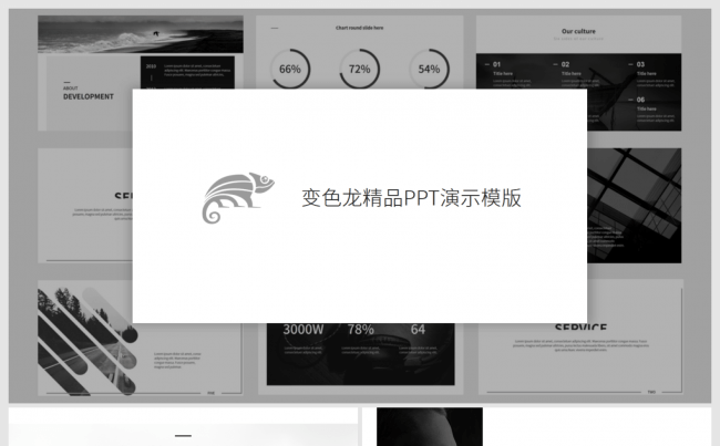 现代简约风格企业介绍产品介绍商业计划书品牌推介计划总结模板缩略图