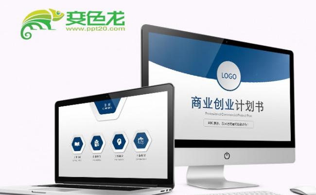 蓝色大气商业创业计划书缩略图