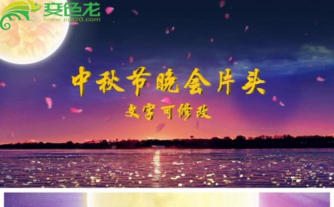 奢华大气传统中秋节日企业宣传晚会动态PPT模板缩略图
