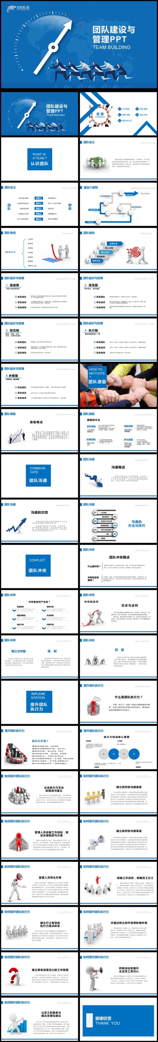 精致团队文化团队管理企业团队建设PPT模板