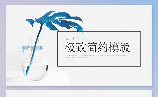 【老头子演示】极致简约商务PPT模版缩略图