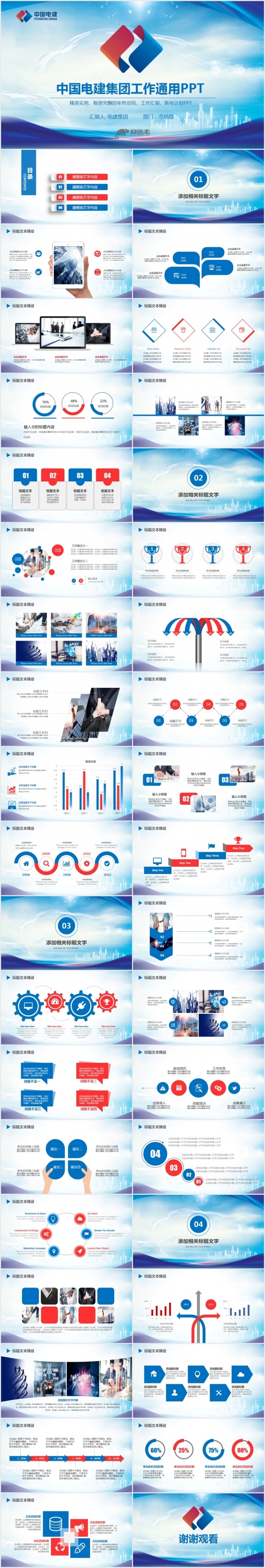 中国电建集团公司工作总结计划PPT