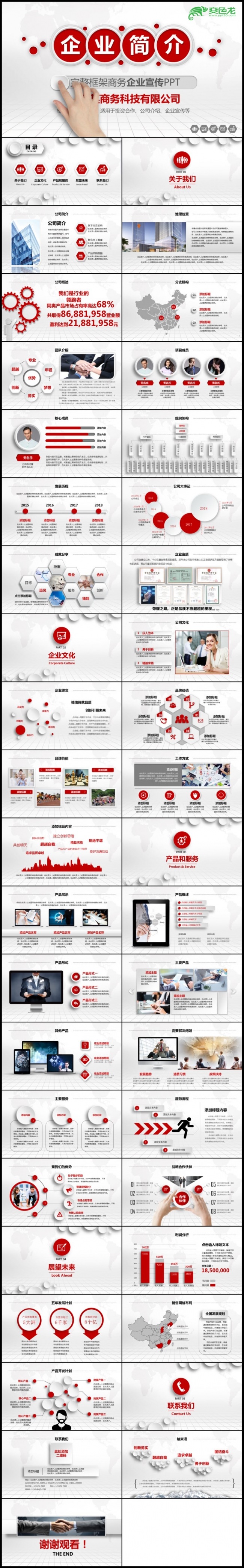 简约大气企业介绍公司介绍企业简介公司简介入职培训企业推广模板