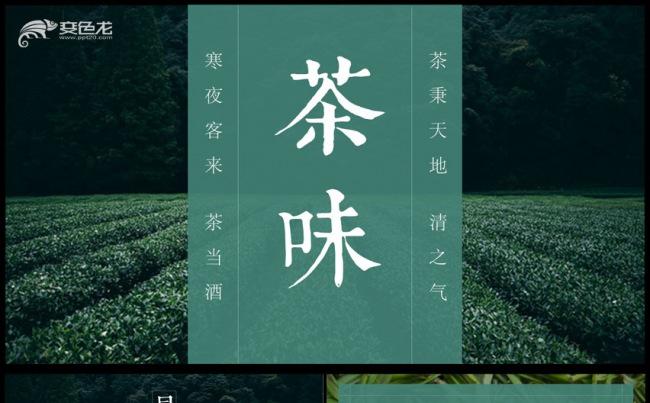 小清新茶叶产品介绍茶文化通用PPT模板缩略图