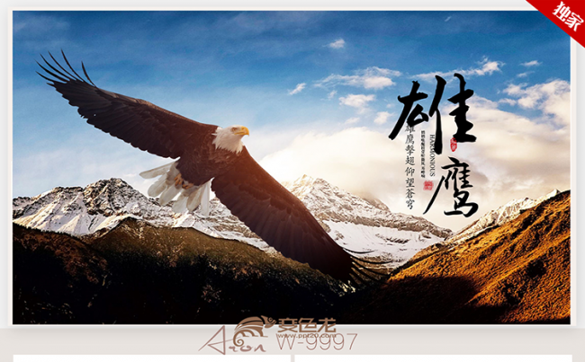 鹰2019展望未来企业文化商务通用ppt动态模板团队目标企业文化励志