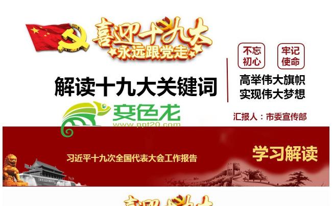 十九大报告关键词全面解读PPT课件缩略图