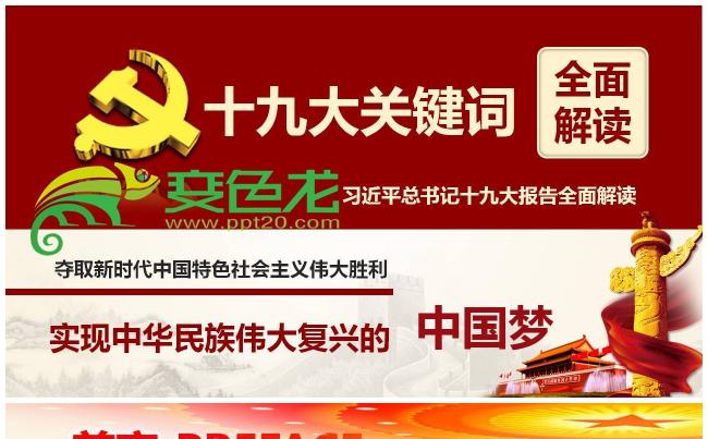 十九大报告关键词十九大精神全面解读PPT课件缩略图