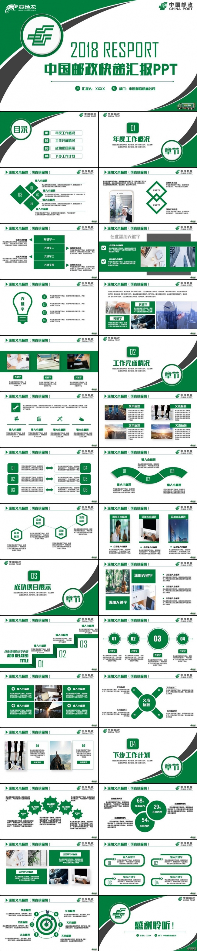 【EMS专用】邮政速递邮政快递物流PPT
