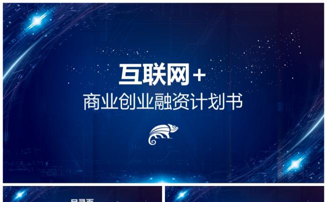 大数据互联网络云计算商业计划融资合作创业计划PPT缩略图