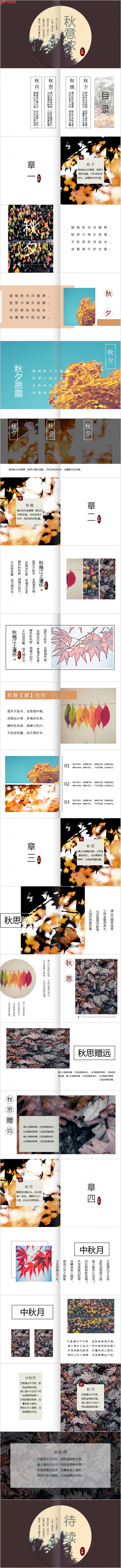 卷珠帘外秋意浓画册级PPT模板.pptx