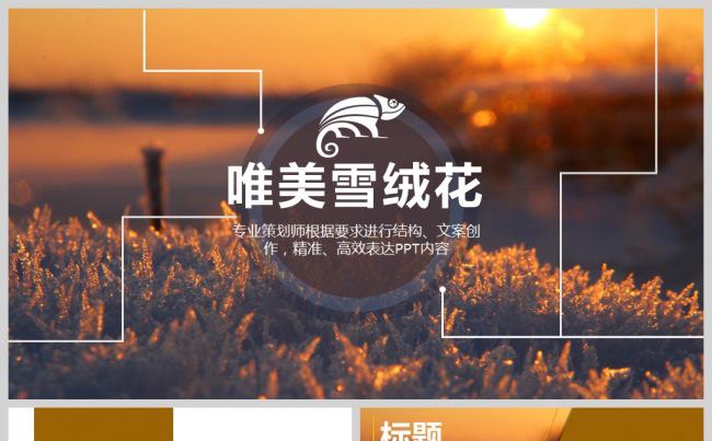 唯美雪花童话世界通用PPT动态模板缩略图