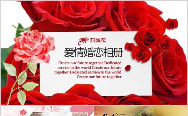 婚恋婚庆求婚恋爱纪念日相册PPT模板缩略图