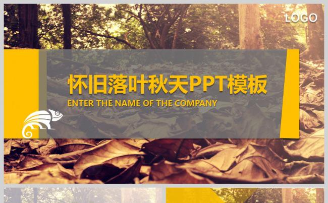 创意落叶怀旧复古活动策划PPT动态模板缩略图