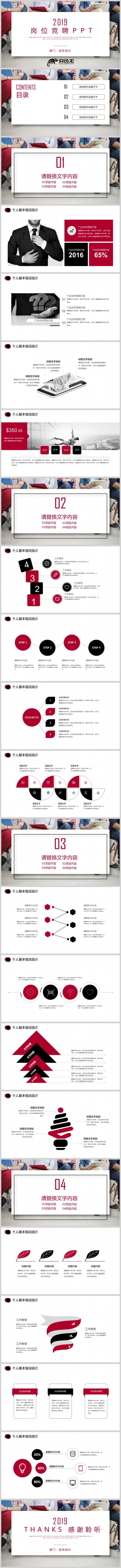 【个人简历】创意极简 岗位竞选 竞聘报告 应聘竞选PPT
