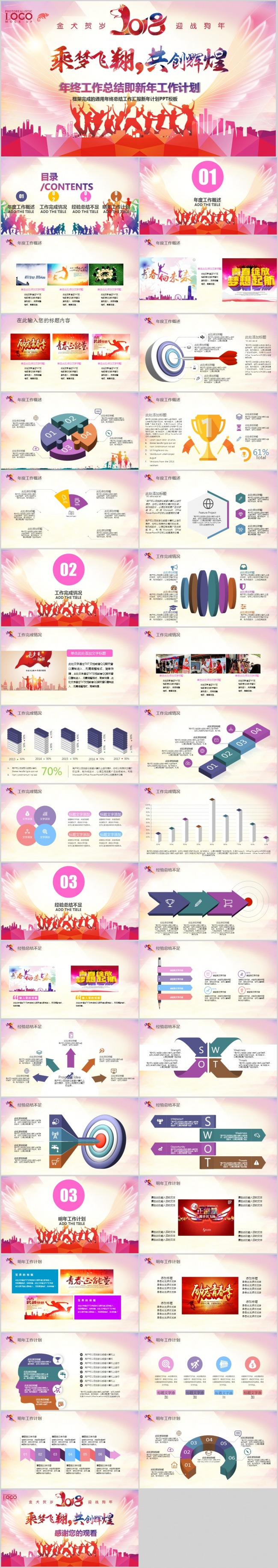 2018乘梦飞翔共创辉煌公司企业年会PPT
