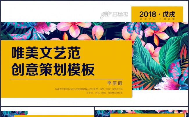 【大美】唯美文艺范创意策划模板缩略图