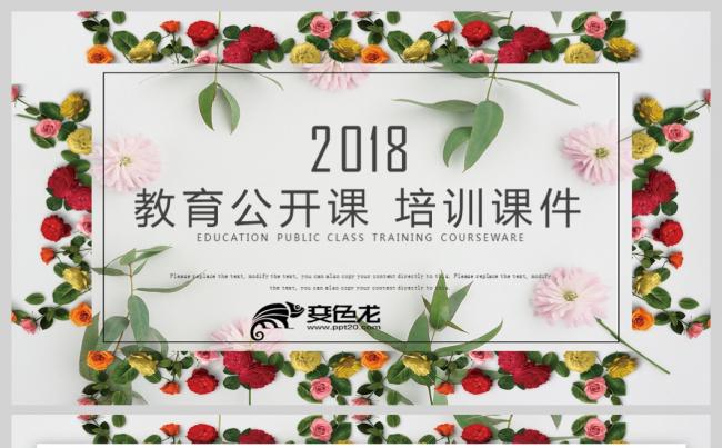 【教育培训】绿色韩范文艺清新淡雅 教育公开课 网络授课ppt缩略图