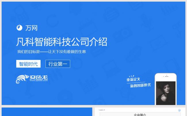 实用简约商务互联网公司介绍项目展示PPT模板缩略图