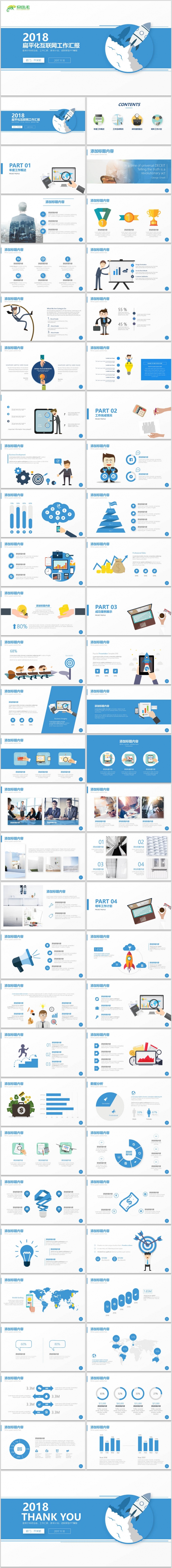 【dai】扁平化互联网年终总结汇报2018工作计划