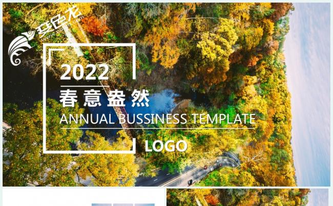 唯美风景交通道路项目策划PPT模板缩略图