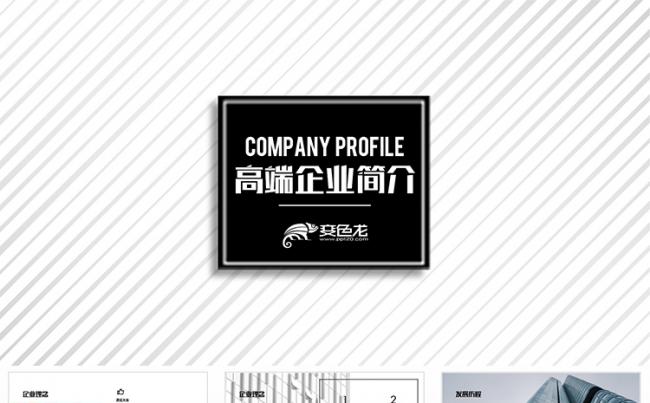 商务风公司介绍企业文化品牌简介PPT模版缩略图