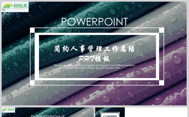 简约人事管理工作总结PPT模板缩略图