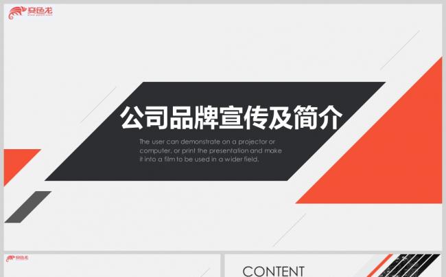 公司产品宣传 画册风公司简介产品宣传PPT模板缩略图