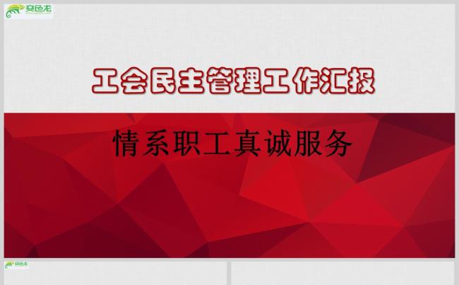 工会民主管理汇报总结PPT模板缩略图