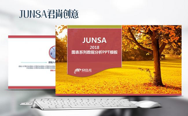 【君尚】2018图表系列数据分析PPT模板缩略图