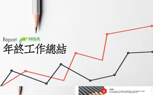 清新简约公司年度年终工作总结汇报PPT模版缩略图