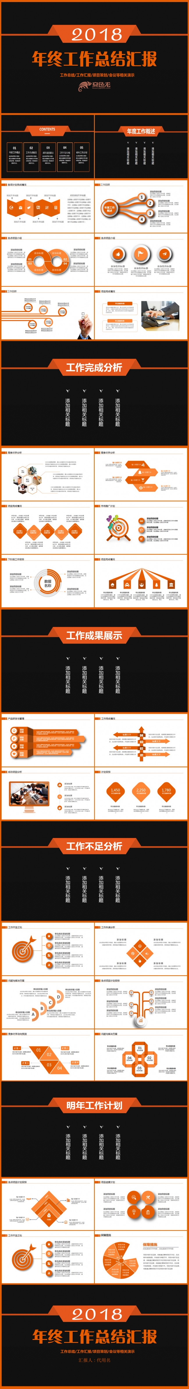 【热门推荐】简约年终工作总结汇报2018工作计划通用PPT