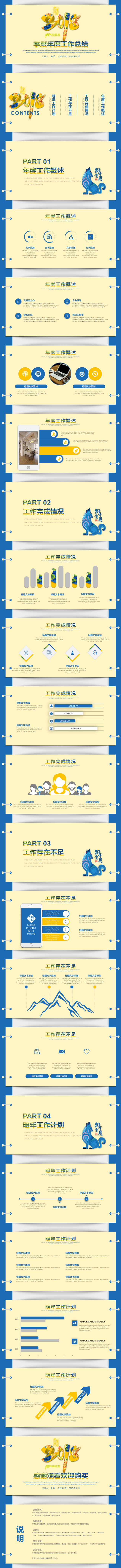 【香草PPT】蓝色大气年终总结工作汇报项目汇报