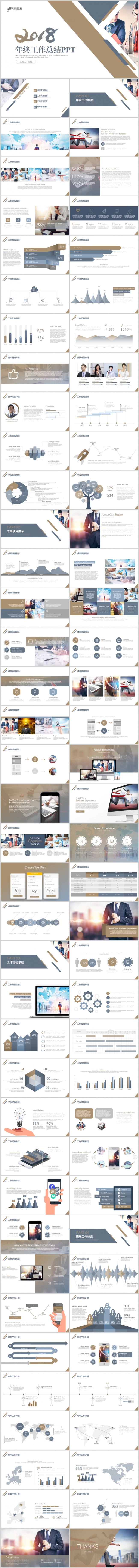 简约高端年终总结工作汇报2019工作计划工作总结PPT