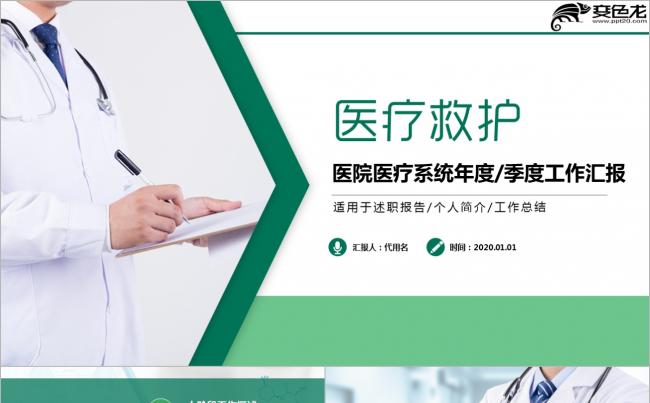 【壹德】健康护理身心健康工作总结实习报告医药医疗救护PPT缩略图