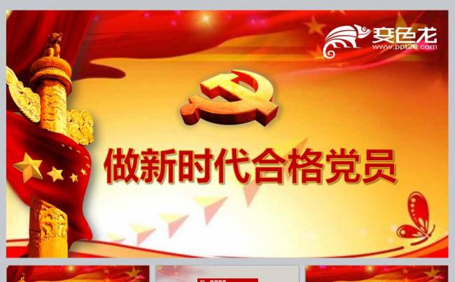 做新时代合格党员党课课件缩略图