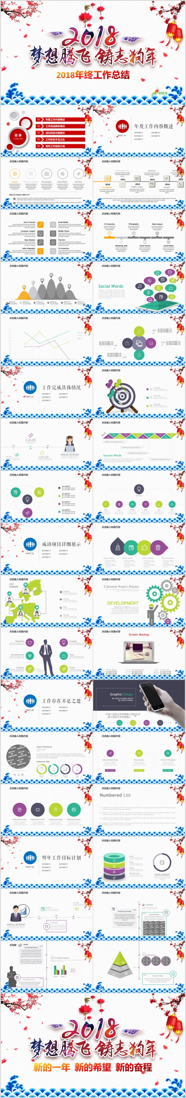 【视频片头】2018工作计划年企业年会颁奖年终盛典狗年PPT