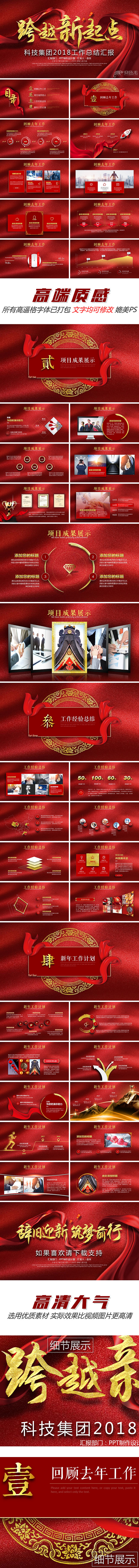 【森一米】原创实用推荐丨高端大气中国红色绸缎工作总结新年计划