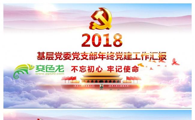 内容详细2018年基层党委党支部年终党建工作汇报PPT课件缩略图