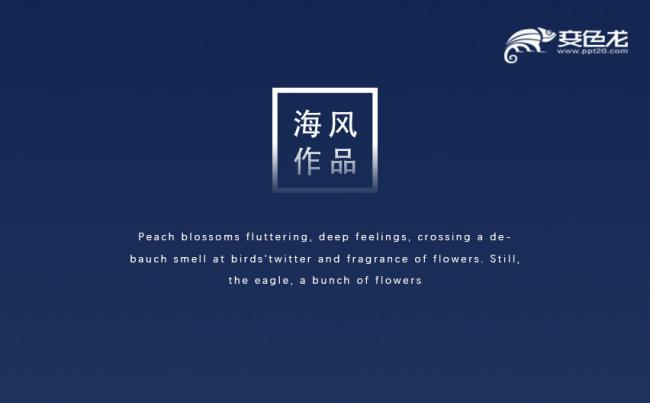 【海风】蓝色炫酷时尚动感商务模板（动静双套）缩略图