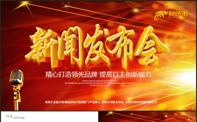 新闻发布会记者采访录制访谈发布总结PPT模版缩略图